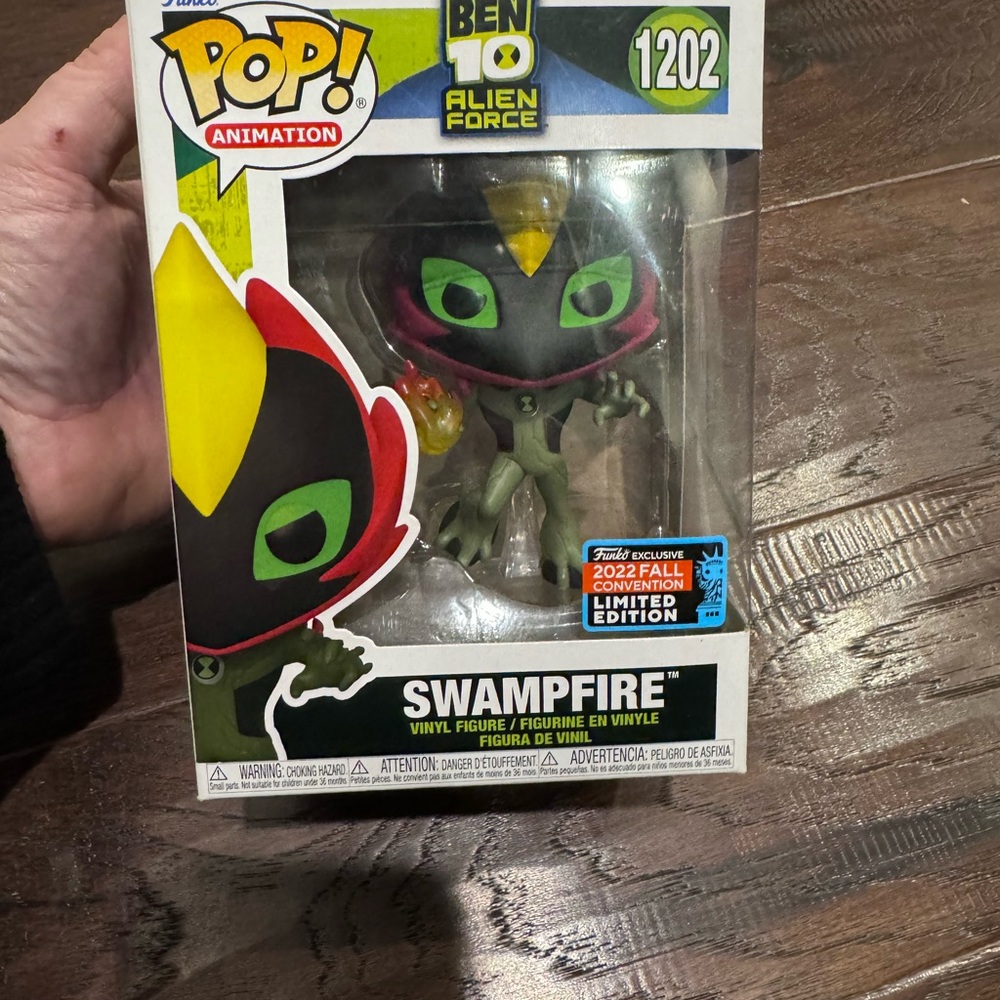 Funko Pop Ben 10 Alien force 1202 2022 fall convention Swampfire Mint